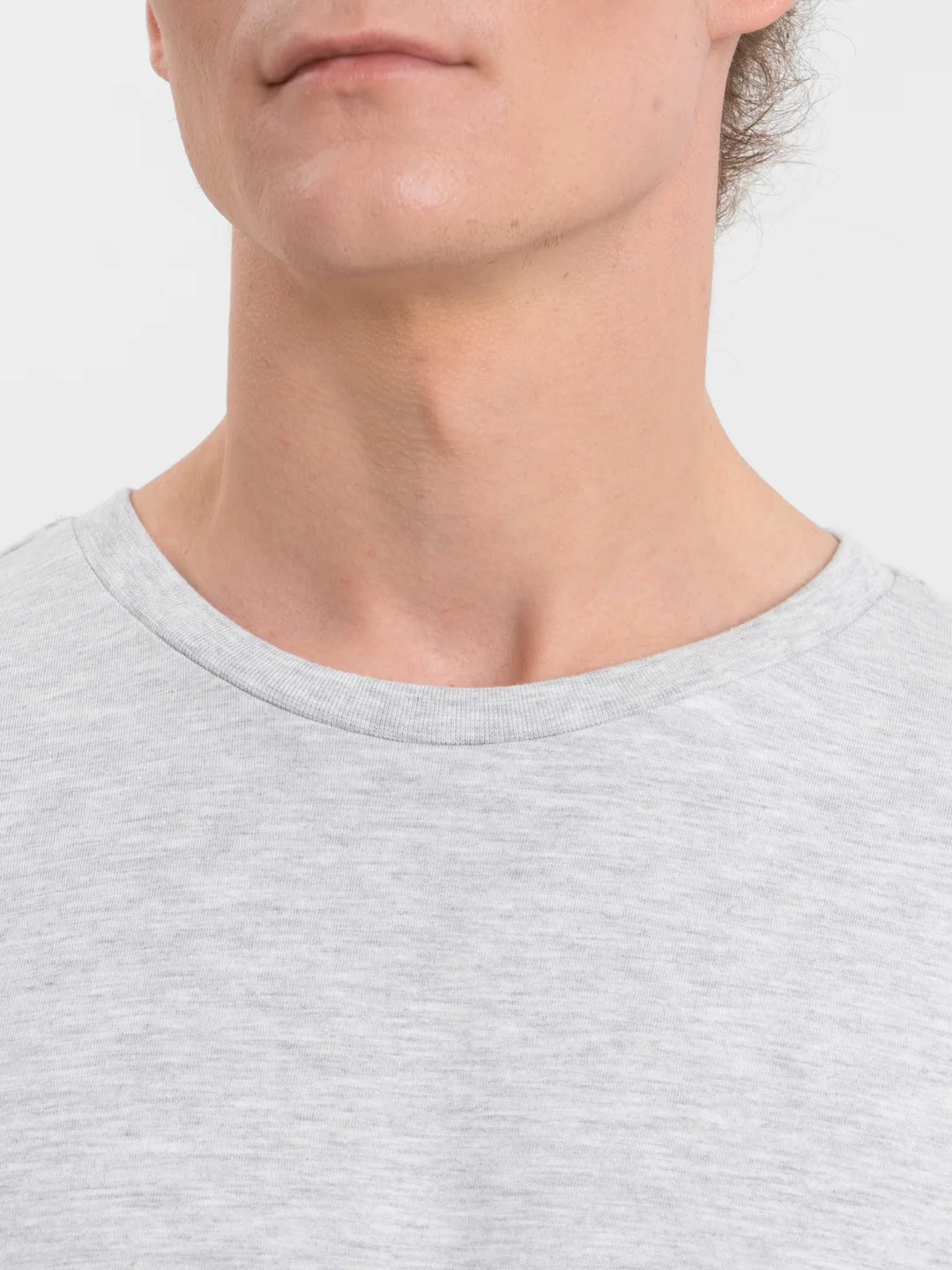 Серый меланж футболка Oversize