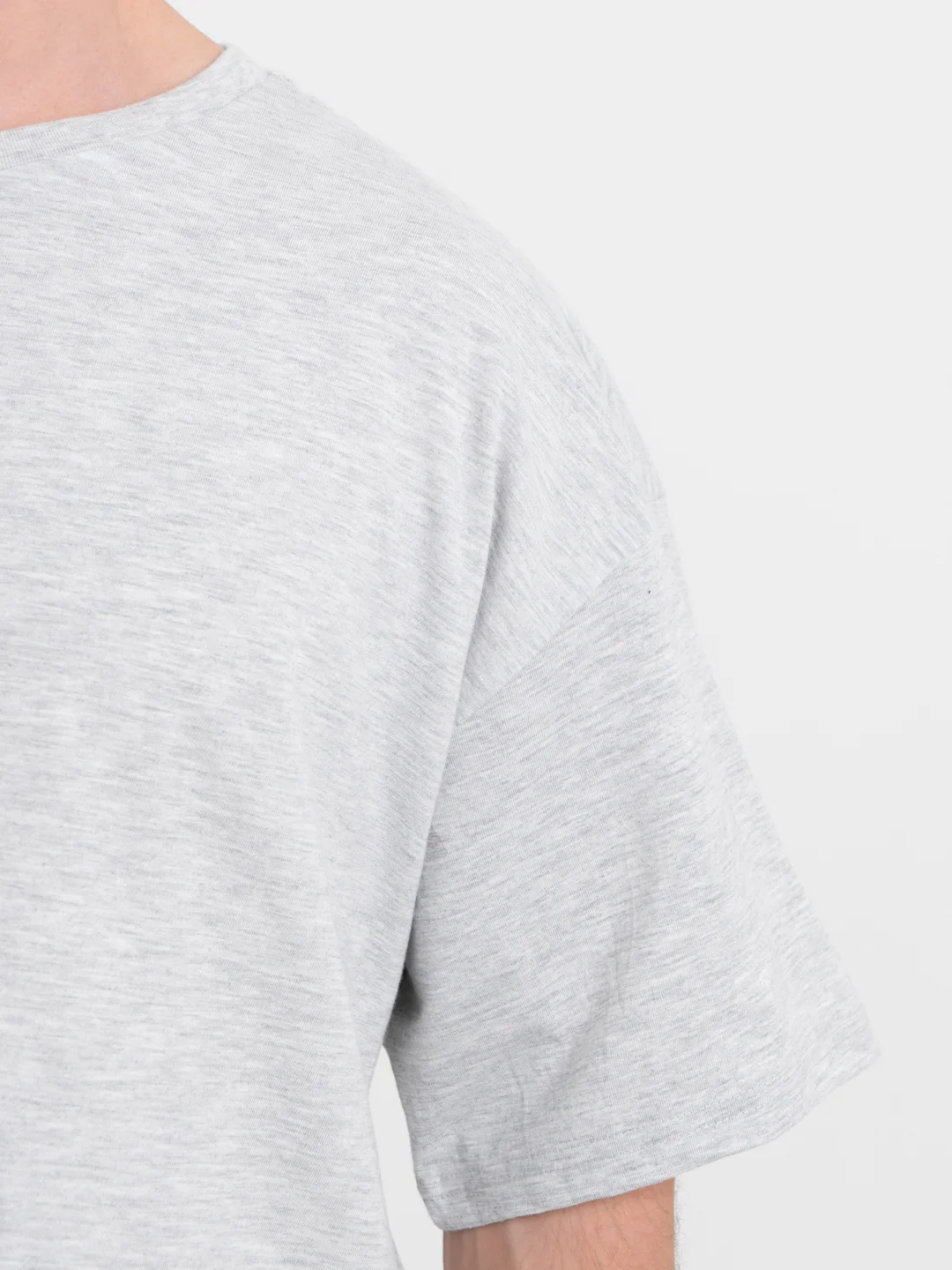 Серый меланж футболка Oversize