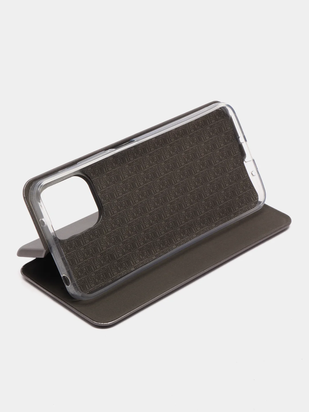 Серый чехол-книжка для Xiaomi Redmi 12