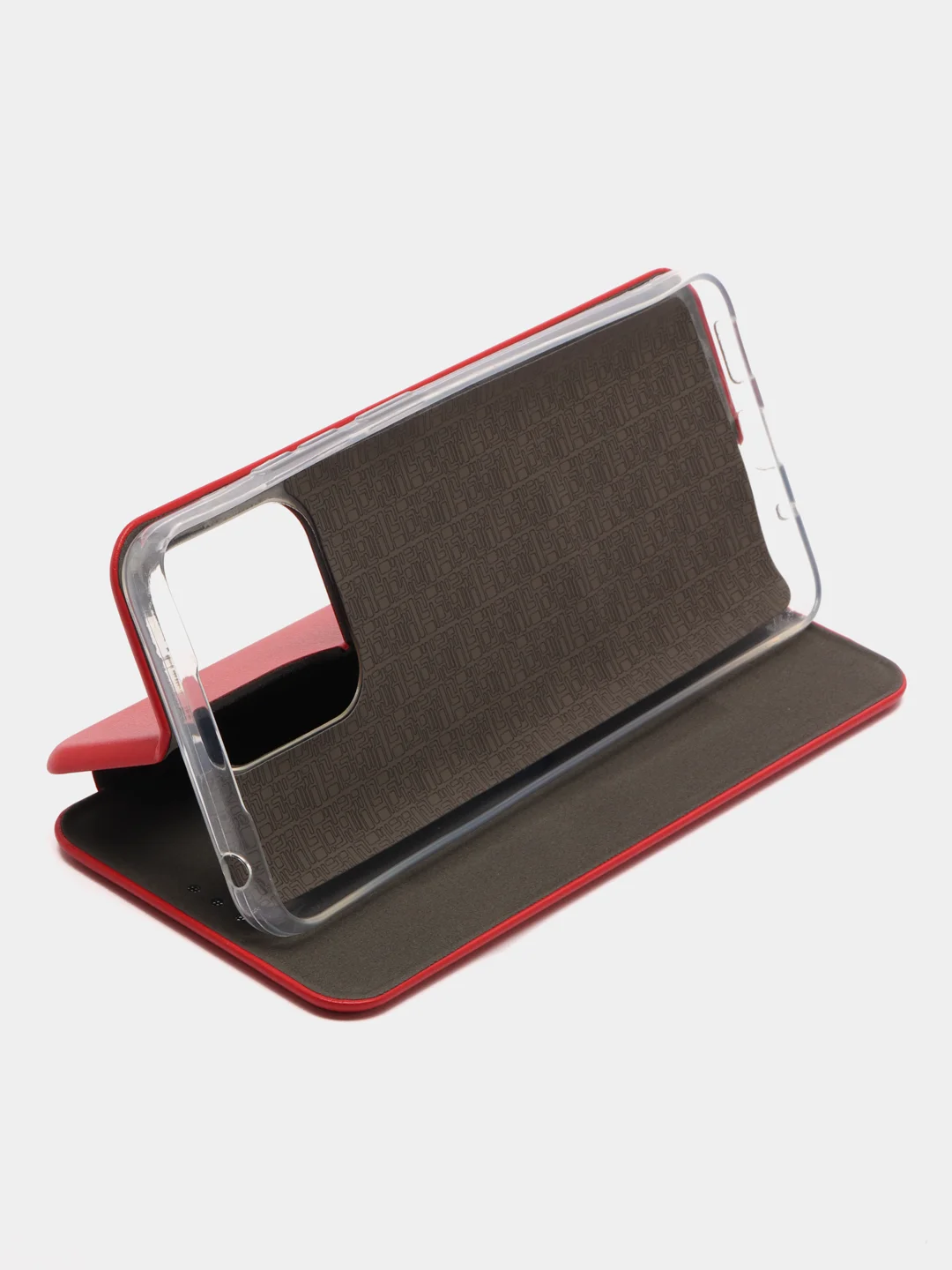 Красный чехол-книжка для Xiaomi Redmi 12C