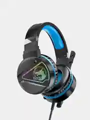 Синий наушники игровые компьютерные Hoco W104 / W103, проводные, с микрофоном