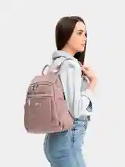 Однотонный женский рюкзак из нейлоновой ткани