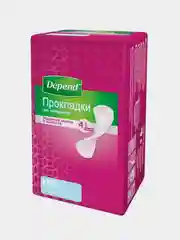 Прокладки урологические для женщин Depend Normal при недержании, 12 штук