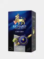 Чай крупнолистовой Richard "Lord Grey", черный, со вкусом бергамота и цитрусов, 90 г