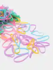 Конфетный силиконовые резинки для волос, 500 штук