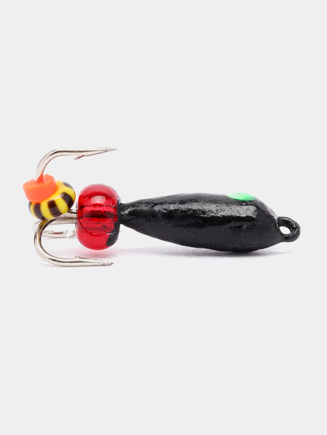 Зеленый мормышка вольфрам для рыбалки, крючки Mustad "Чертик", до 1,5г, зимняя, вольфрамовый черт