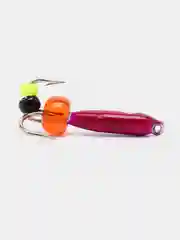 Фиолетовый мормышка вольфрам для рыбалки, крючки Mustad "Чертик", до 1,5г, зимняя, вольфрамовый черт