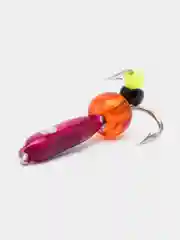 Фиолетовый мормышка вольфрам для рыбалки, крючки Mustad "Чертик", до 1,5г, зимняя, вольфрамовый черт