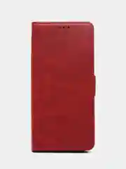 Красный чехол-книжка Tecno Pova 5  (Техно Пова 5) с боковым магнитом
