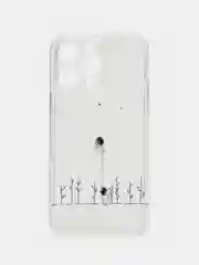 Черный чехол для iPhone 7, 8, 11, 12, 13, 14, XR, XS, Pro, Pro Max, SE 2020, с принтом
