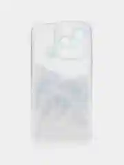 Голубой чехол для iPhone 11, 12, 13, 14, 15, Pro, Max чехол на айфон силиконовый с принтом