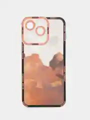 Оранжевый чехол для iPhone 11, 12, 13, 14, 15, Pro, Max чехол на айфон силиконовый с принтом