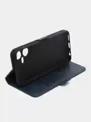 Синий чехол-книжка Tecno Pova Neo 3 (Техно Пова Нео 3), с боковым магнитом