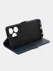 Синий чехол-книжка Tecno Spark 10 / 10C (Техно Спарк), с боковым магнитом