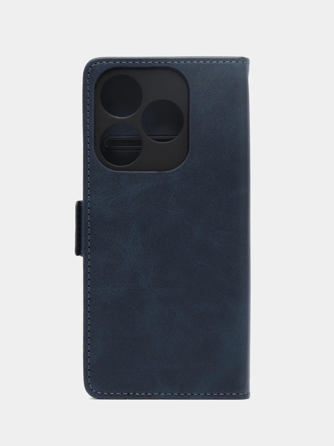 Синий чехол-книжка Tecno Spark 10 / 10C (Техно Спарк), с боковым магнитом