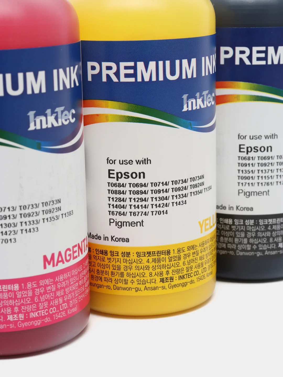 Разноцветный чернила InkTec E0013 для принтеров Epson Pigment 100ml