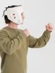 Белый шлем боксёрский боевой RONIN