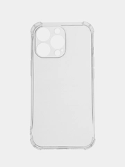 Противоударный чехол на iPhone 13 Pro (Айфон 13 Про), силиконовый, прозрачный