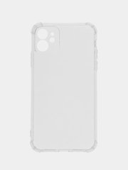 Чехол Case для iPhone 11 (Айфон), противоударный, силиконовый, прозрачный