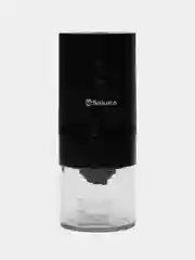 Кофемолка Sakura SA-6174BK, черная, жерновая, аккумулятор, 25 г