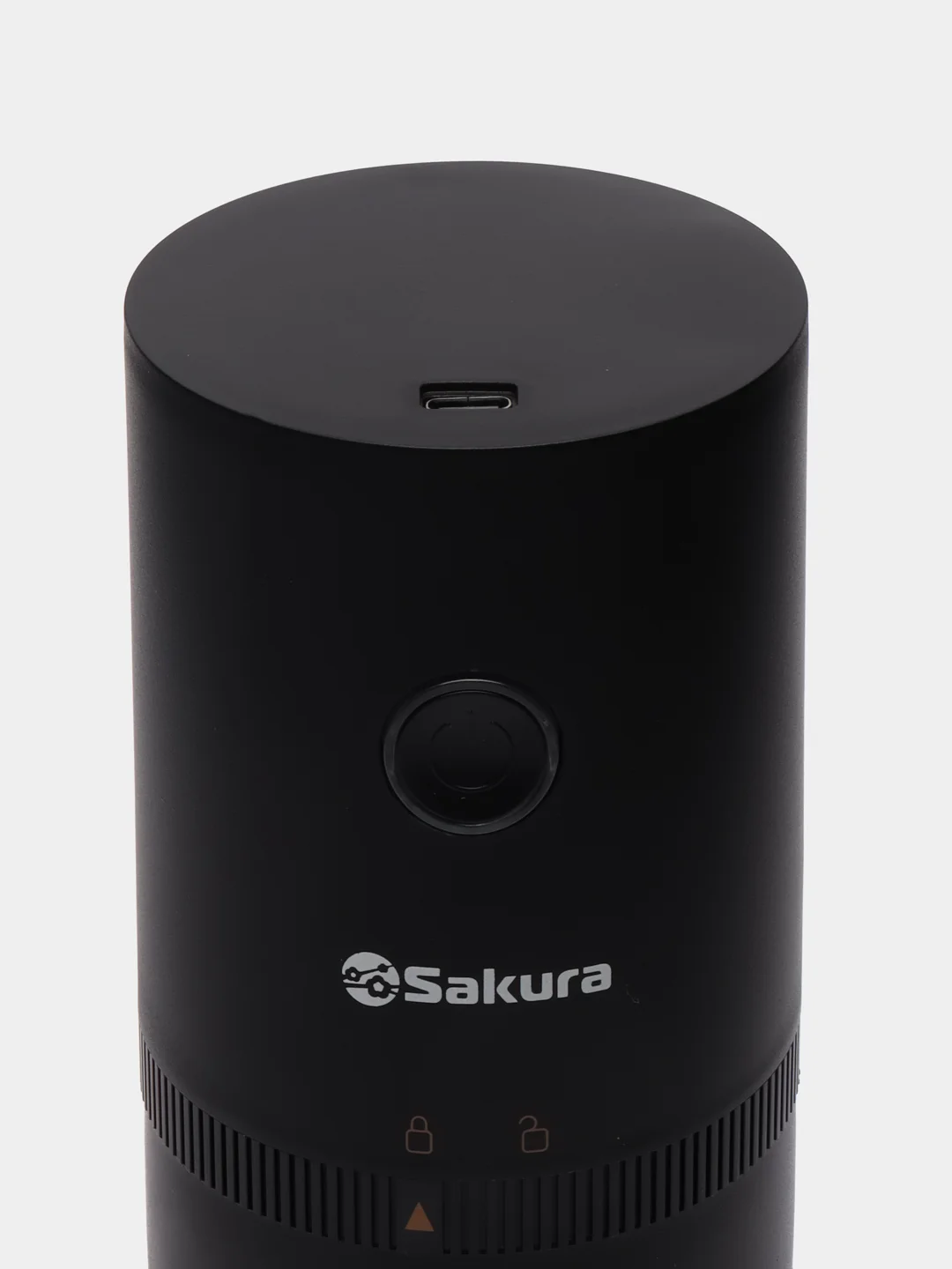 Кофемолка Sakura SA-6174BK, черная, жерновая, аккумулятор, 25 г