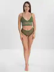 Оливковый комплект нижнего белья