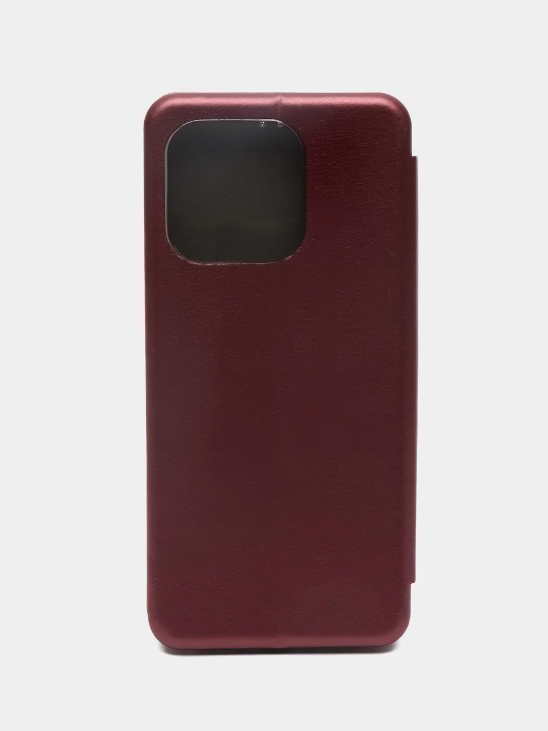 Бордовый чехол-книжка для Xiaomi Redmi 12C