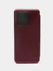 Бордовый чехол-книжка для Xiaomi Redmi 12C