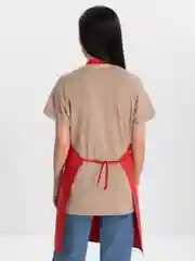 Красный фартук кухонный, женский