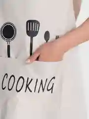 Белый фартук кухонный, женский