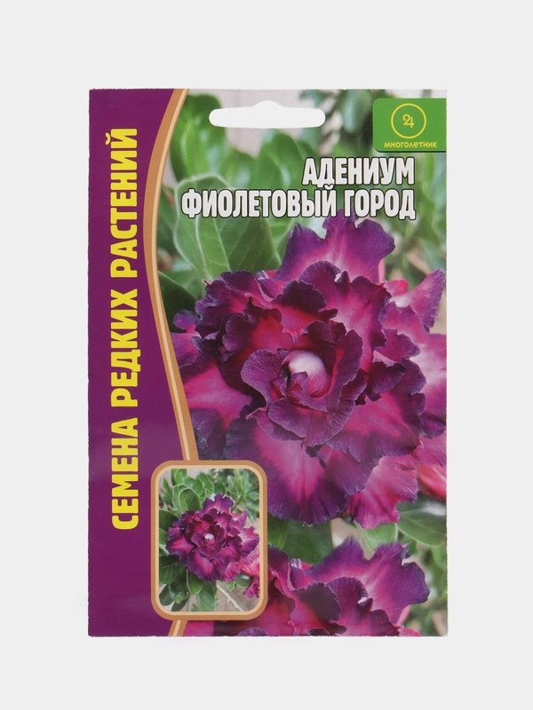 Семена цветов Адениум "Фиолетовый город"