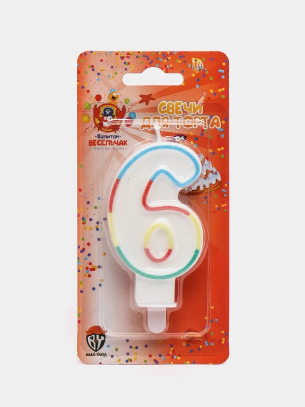 Свечи для торта в форме цифр 1, 2, 3, 4, 5, 6, 7, 8, 9, 0