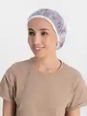 Белый шапочка для душа
