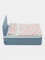 Голубой кровать для кукол с постельным бельем, 20 х 30 см, кроватка для кукол с постельным бельем