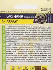 Семена Базилик "Фиолетовый Арарат", 0,3 г, Семена Алтая