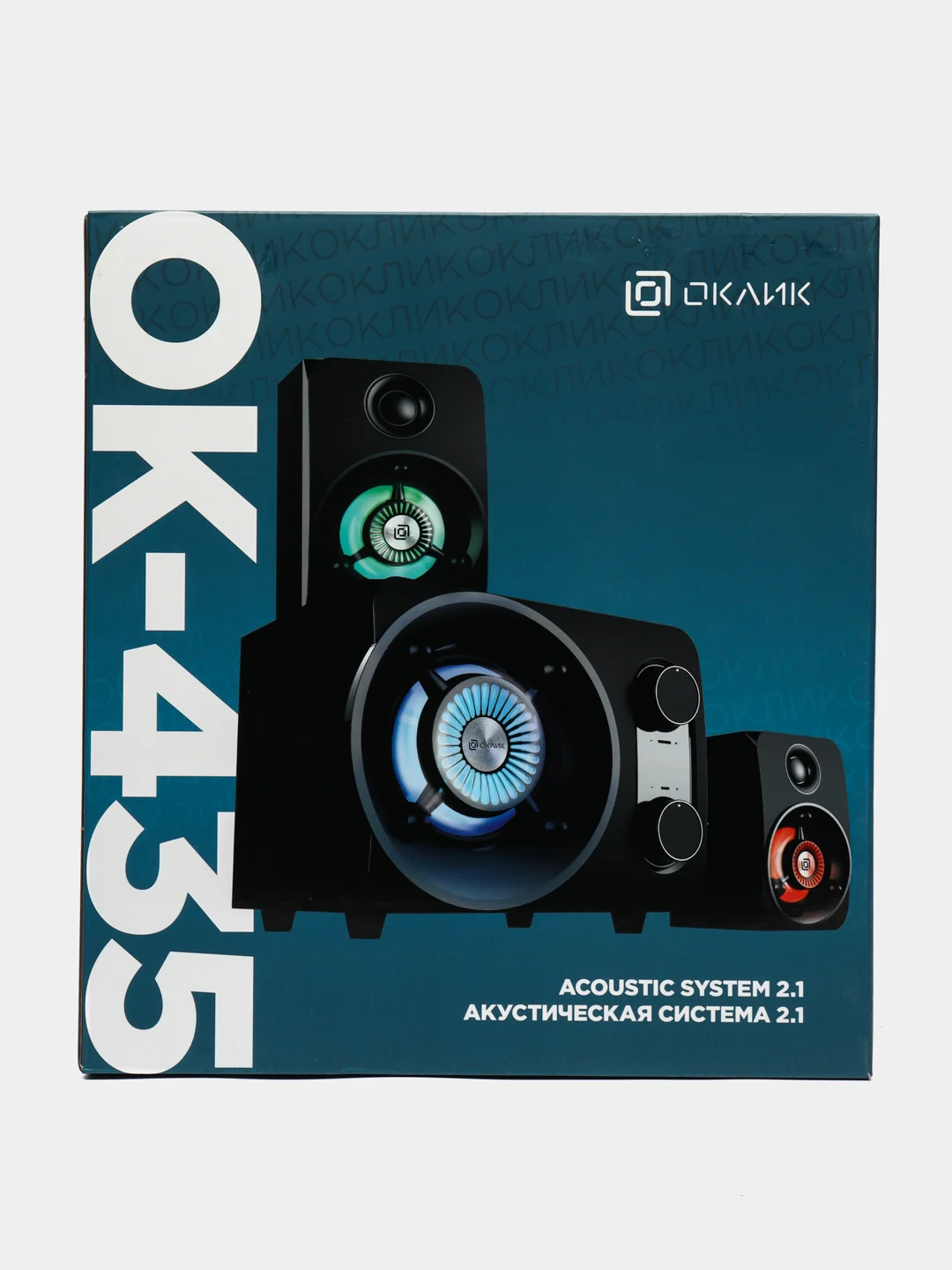 Колонки Oklick OK-435 2.1, музыкальный центр сабвуфер Bluetooth, 31 Вт
