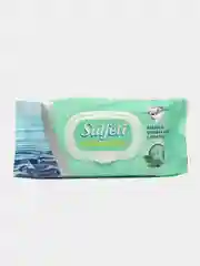 Салфетка влажная Salfeti antibacterial, с клапаном, 72 штук