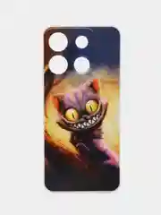 Индиго чехол для Infinix Smart 7 Plus (Инфиникс Смарт 7 Плюс), прозрачный, с рисунком, защита камеры