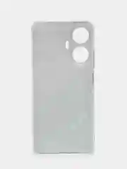 Бирюзовый силиконовый чехол на Realme C55 (Реалми C55), прозрачный, с рисунком, защита камеры