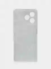 Бирюзовый силиконовый чехол на Realme C53/C51 (Реалми С53/С51), прозрачный, с рисунком, защита камеры