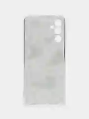 Золотой чехол на Samsung Galaxy A14 4G (Галакси A14 4G), прозрачный, с рисунком, защита камеры