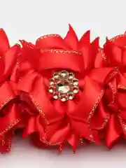 Золотой резинка на гульку, с люрексом
