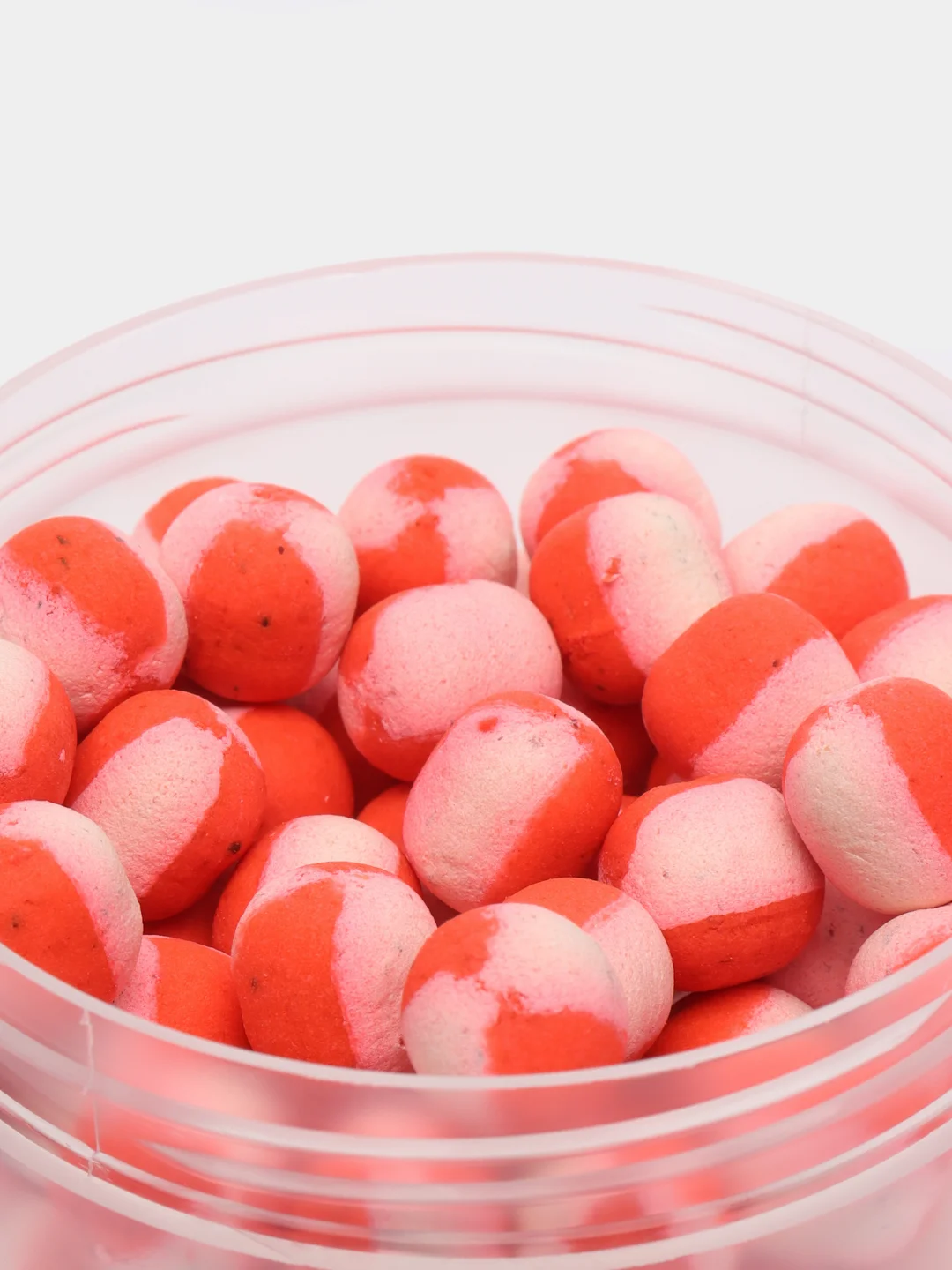 Бойлы нейтральной плавучести Wafters twincolor Lion Baits, земляника, 12 мм