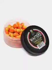 Бойлы нейтральной плавучести Wafters twincolor Lion Baits, тигровый орех - кукуруза, 12 мм