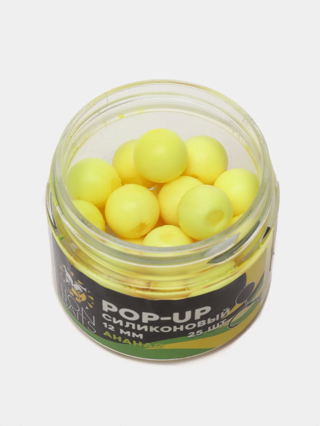 Силиконовый Pop-Up LION BAITS Ананас, 12 мм 25 шт
