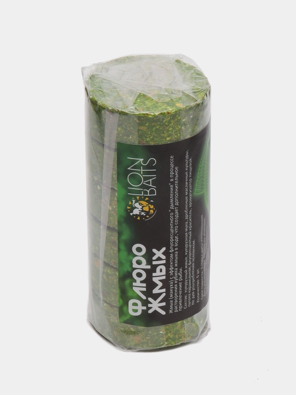 Флюро жмых LION BAITS макуха чеснок, 6 шт