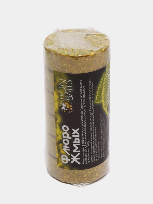 Флюро жмых Lion Baits "Макуха кукуруза", 6 шт