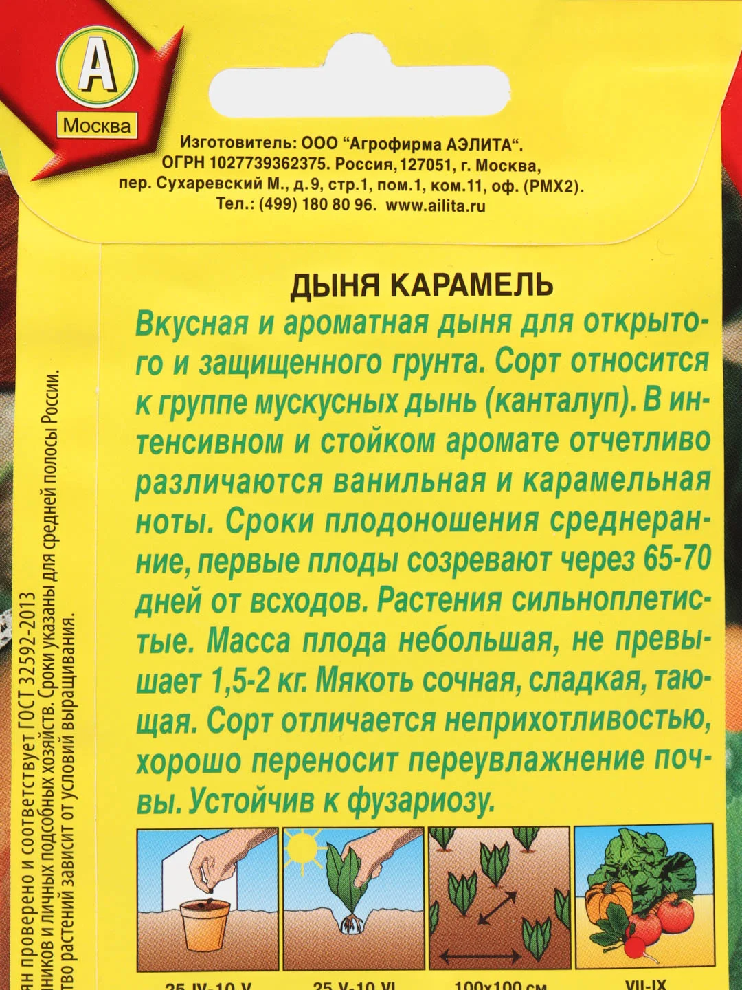 Дыня Аэлита "Карамель", 1 г, семена