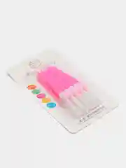Розовый свечи розовые в торт, 10 штук