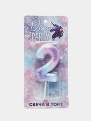 Свеча в торт, цифра 0,1,2,3,4,5,6,7,8,9